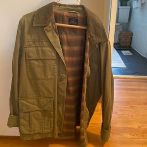 Medium Jcrew Army green lined shacket